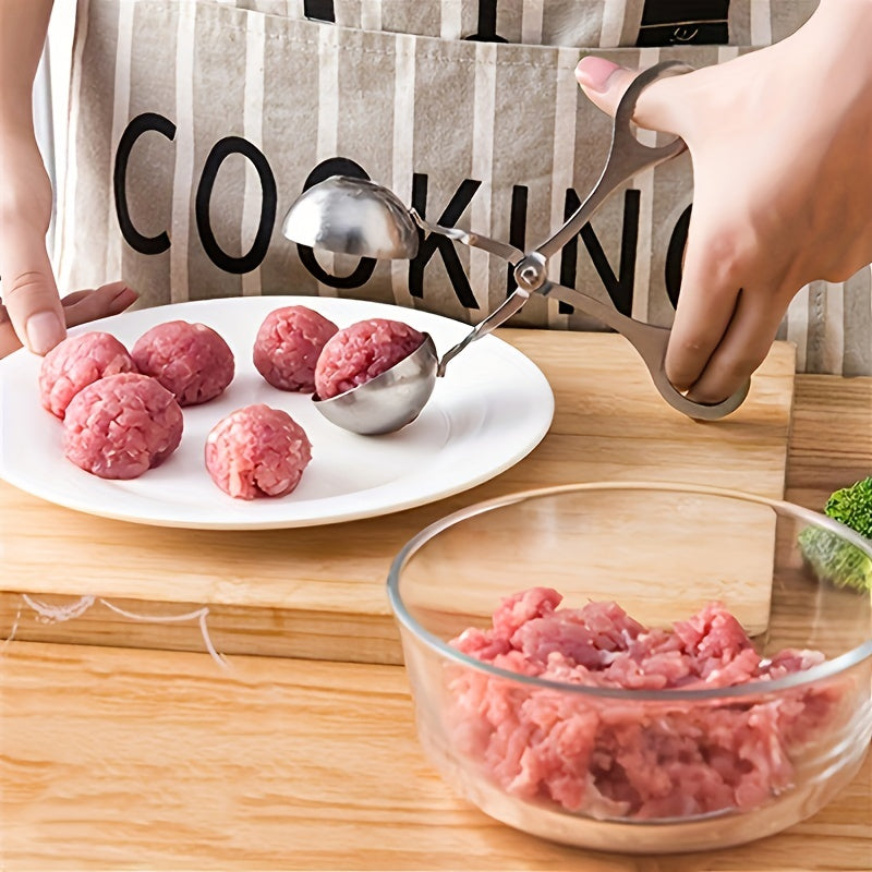 Stainless Steel Non-stick Meatball Maker Tongs Cake Pop Meatball Maker Ice Tongs