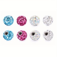 4pc Replacement Balls Spikes for Piercing Barbell 4mm 5mm 8mm CZ DIY Jewelry