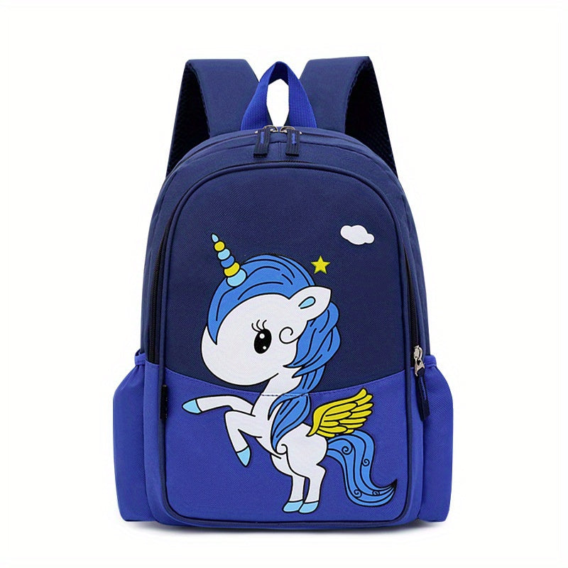 Cartoon Unicorn Daypack Large Size Travel Backpack for Boys and Girls