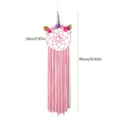 Unicorn Hair Clip Organizer Rainbow Yarn Tassel Bow Holder