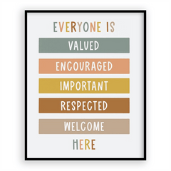 Boho Classroom Decor 8x10in Poster Digital Print