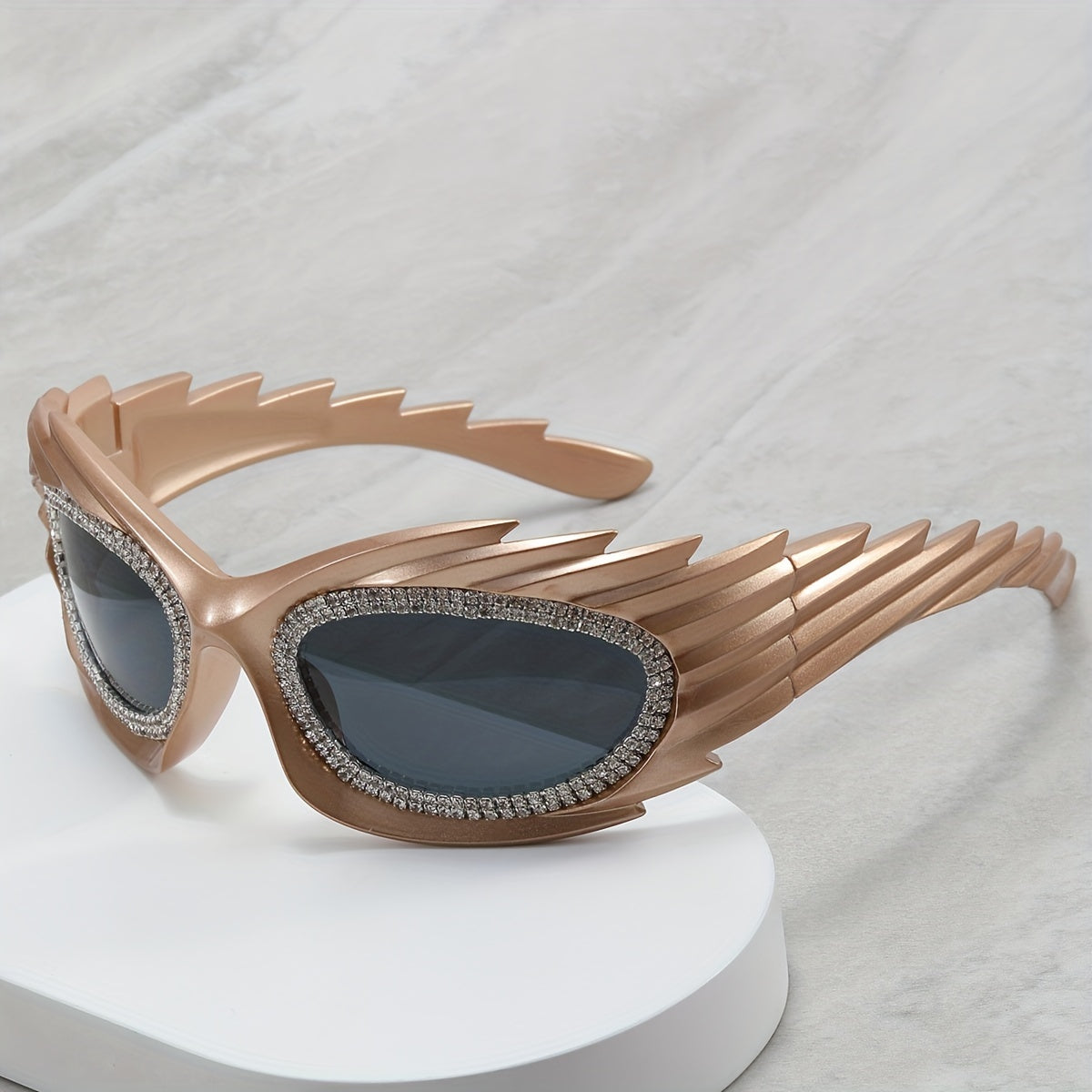 Men's Hedgehog Diamond Inlaid Sunglasses UV400 Sunshade Y2K Sunglasses