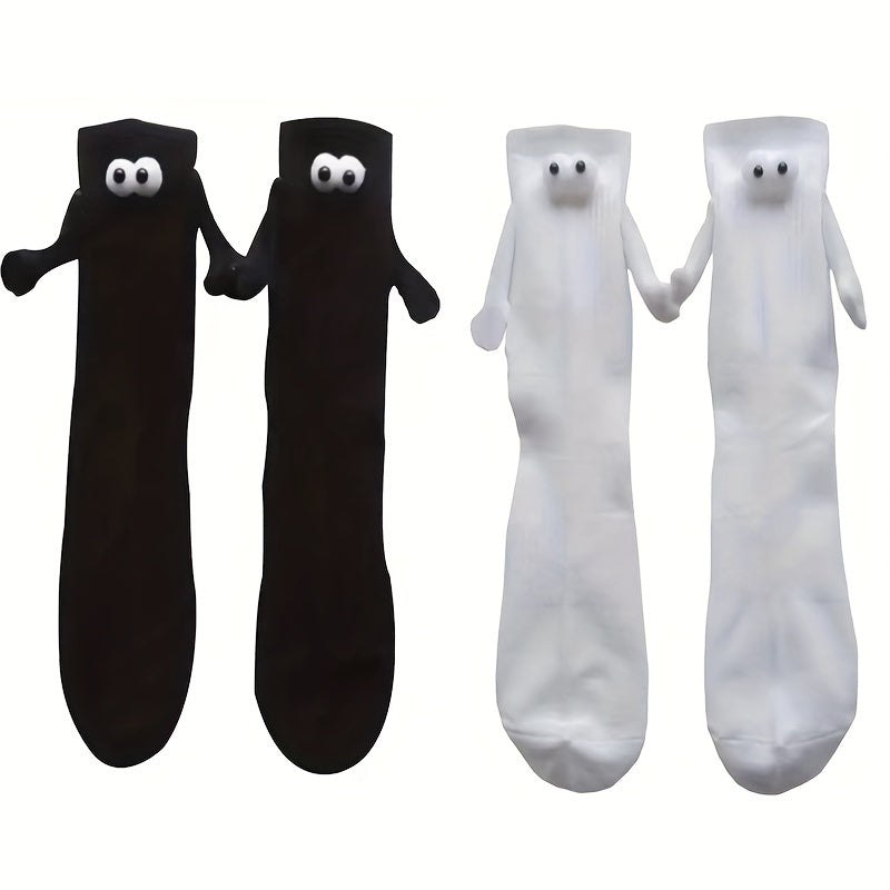 Cute Magnetic Couple Socks Set - Funny Sweat Absorbing Design