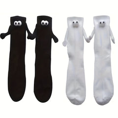 Cute Magnetic Couple Socks Set - Funny Sweat Absorbing Design