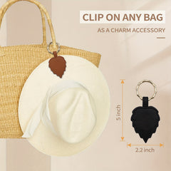 1 Pc Leaf Hat Clip Magnetic Lightweight Travel Accessories