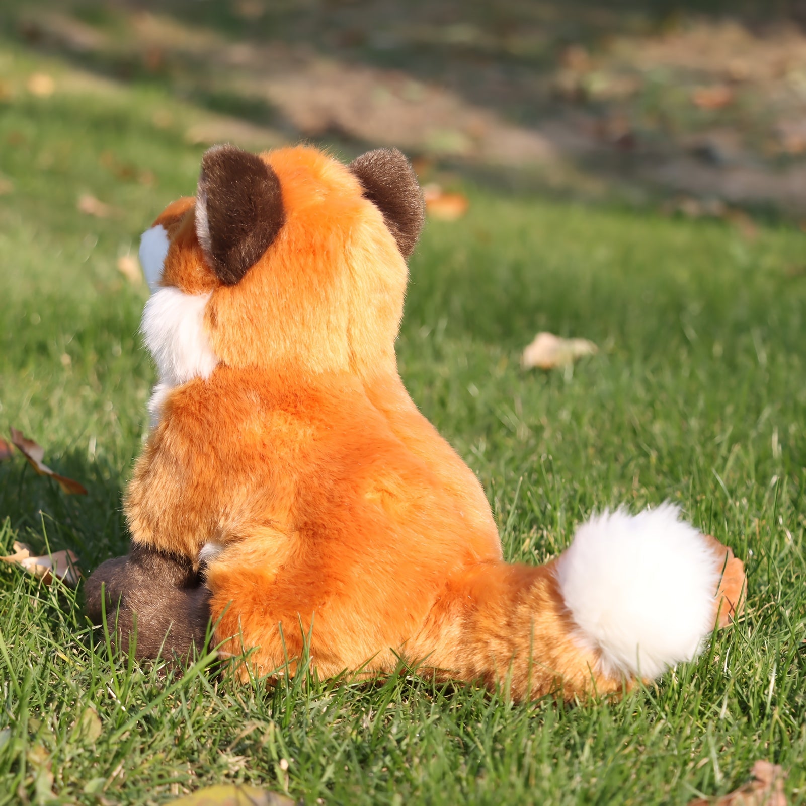 Emulational Fox Plush Toy for Kids - Birthday Gift Not Animal Fur