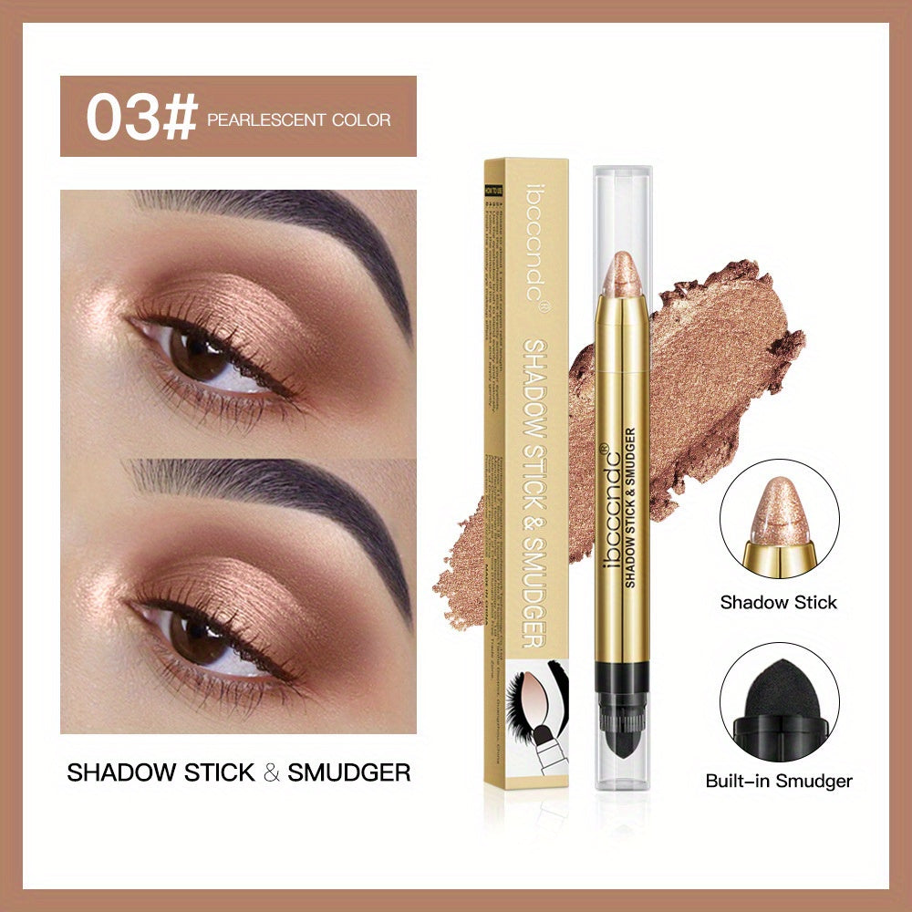 6 Color Pearly Earth Tone Eyeshadow Stick Double Headed Pen