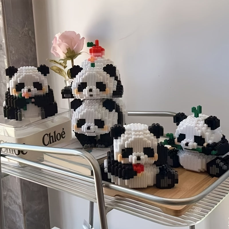 1028pcs Panda Building Blocks Set - Educational Puzzle Game
