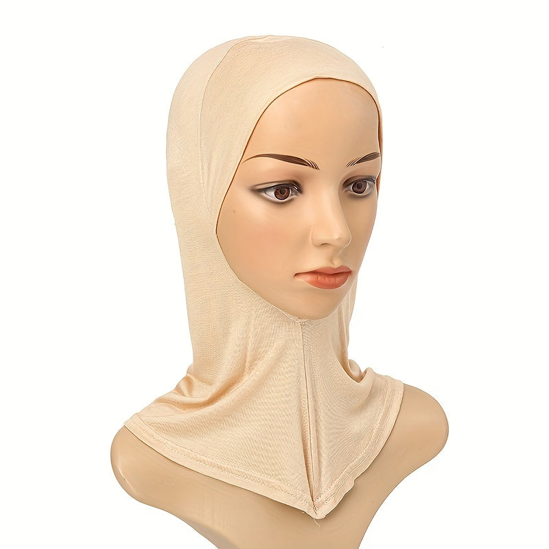 Elastic Hijab Cap Under Scarf Full Coverage Sunscreen Hat for Women