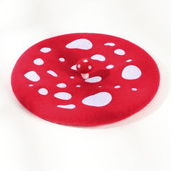 Women's Woolen Mushroom Beret Hat Embroidered Painter Hat