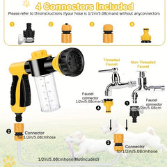 Foam Water Gun for High Pressure Car Washing with 4 Connectors