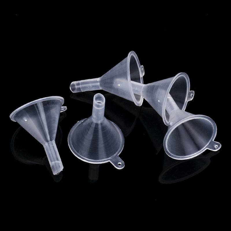 Mini Funnels Clear Plastic for Bottle Filling Perfumes Essential Oils
