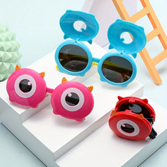 Boy's Silicone Polarized Sunglasses - Halloween Little Devil - UV400