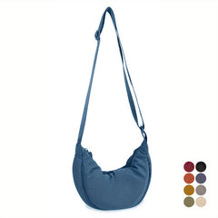 Nylon Crossbody Bag Lightweight Sling Bag Zipper Purse Adjustable Strap