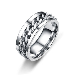 Rotation Chain Promise Ring Beer Bottle Jewelry Gift Accessory