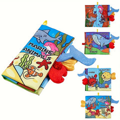 Cloth Art Book & Reading Toy for Kids 0-3 Dinosaurs & Ocean