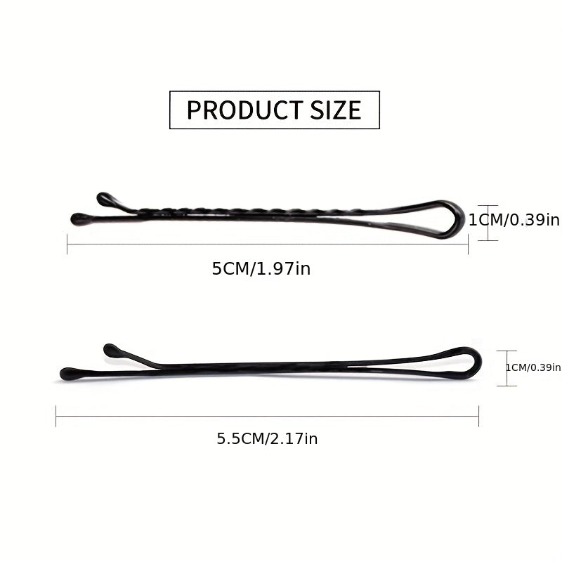 100 Pcs Invisible Metal Hairpin Hair Clip for Side Hair Bang Girls Styling