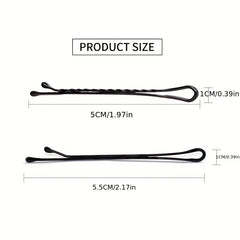 100 Pcs Invisible Metal Hairpin Hair Clip for Side Hair Bang Girls Styling