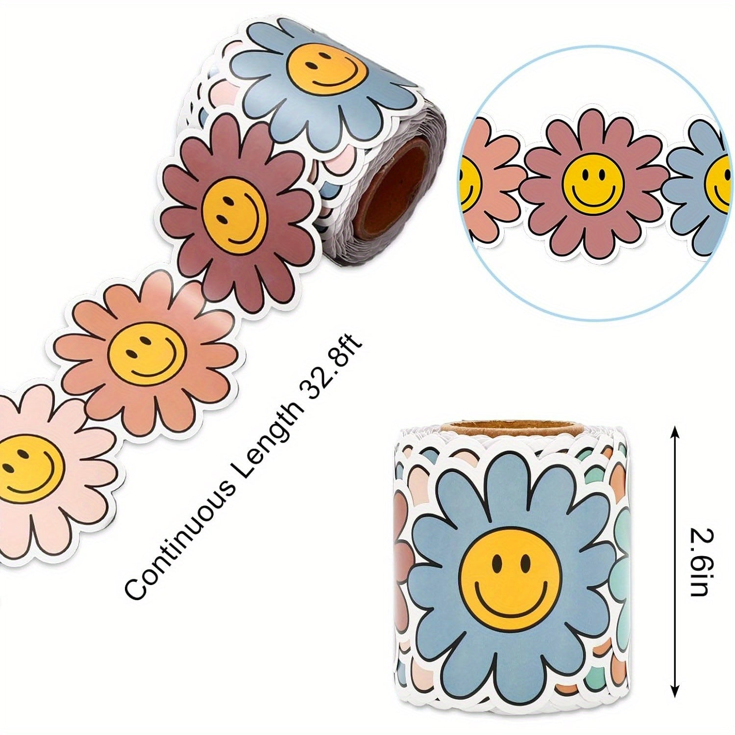 10m Boho Daisy Flower Bulletin Board Border School Colorful