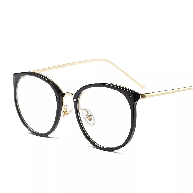 Round Frame Light Blocking Glasses for Women Unisex