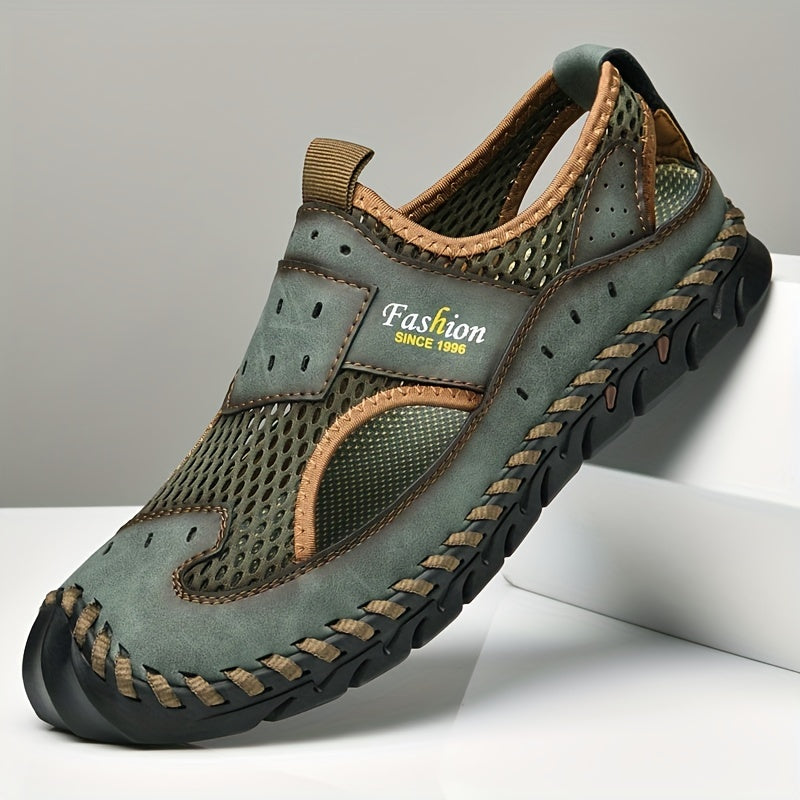 Men's Mesh Hollow Out Sandals Breathable Rubber Sole