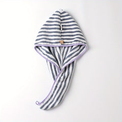 Soft Microfiber Hair Drying Cap Towel Absorbent Quick-drying Shower Cap