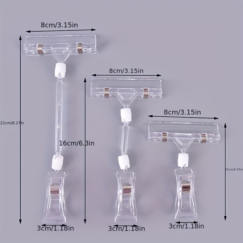 Plastic Shelf Clamp Tag Advertising Clips