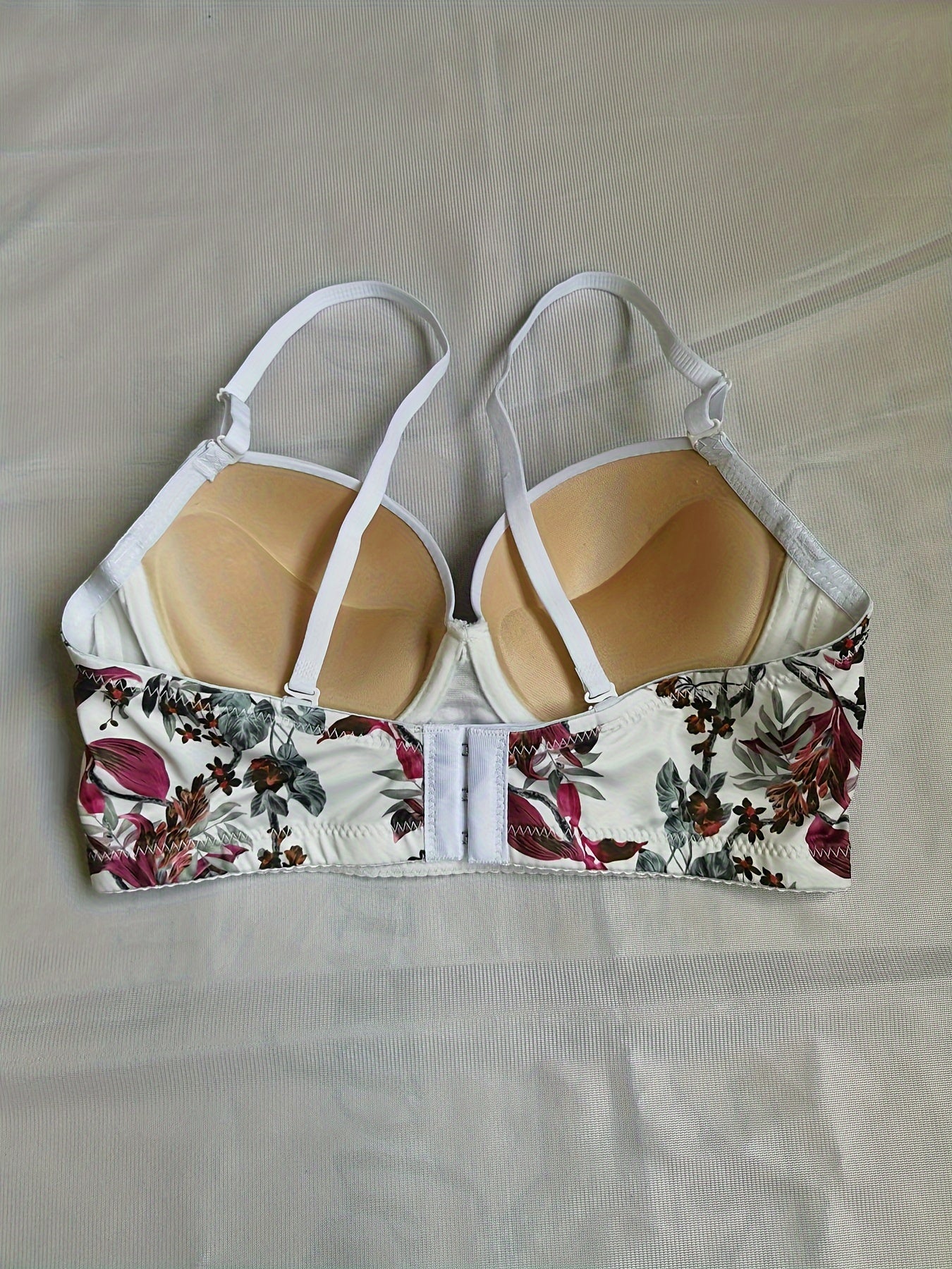 Floral Push Up Bra Breathable Intimates Women's Lingerie