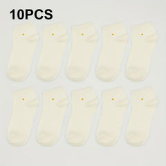 Floral Print Crew Socks for Women, Comfy & Breathable Short Stockings