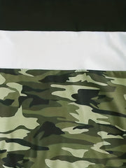 Boy's Camo Print T shirt & Shorts Set Short Sleeve Top Casual Outfit