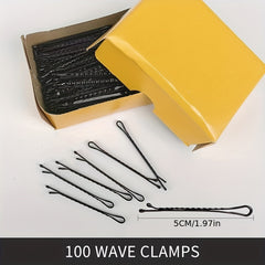 100 Pcs Invisible Metal Hairpin Hair Clip for Side Hair Bang Girls Styling