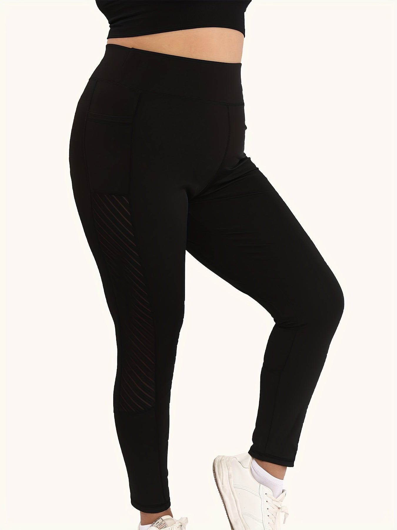  Sports Leggings High Rise High Stretch Leggings With Pockets