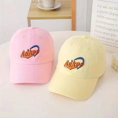 Letter Embroidery Baseball Cap and Peaked Cap