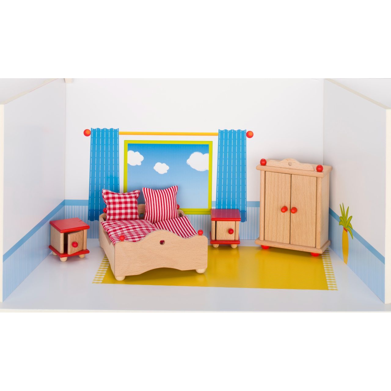 9pcs Flexible Puppets Bedroom Furniture Set