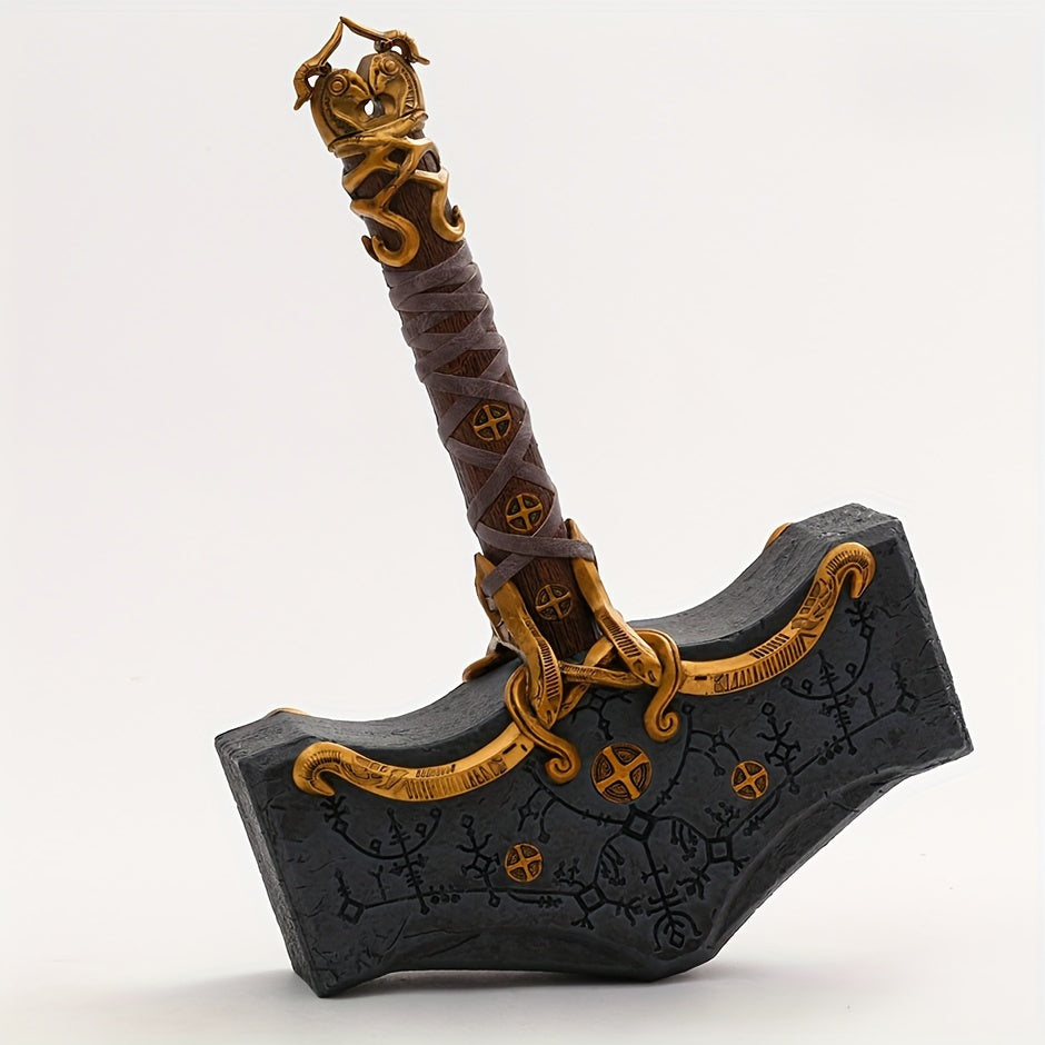 35in Anime Game Cosplay Hammer Figure Collectible Model Statue