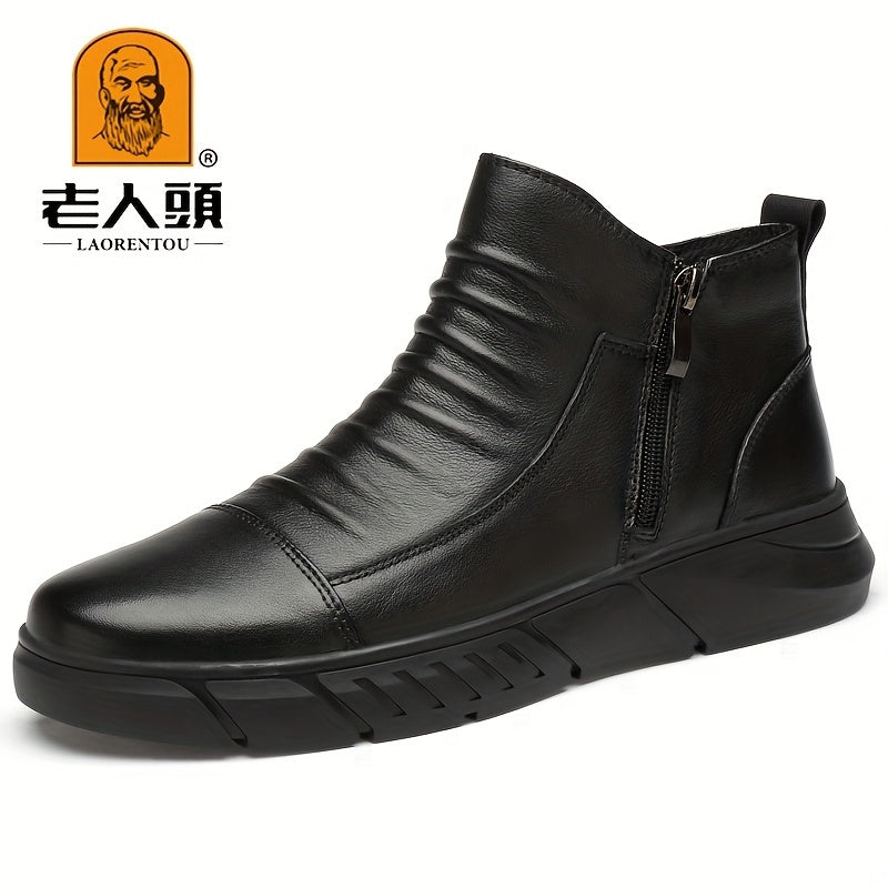 LAORENTOU Men's Snow Boots Warm Comfortable Wear resistant Non Slip