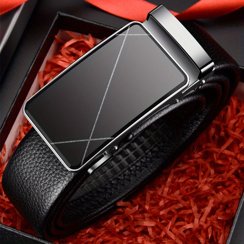 Men's PU Automatic Buckle Belt Wedding Daily Wear