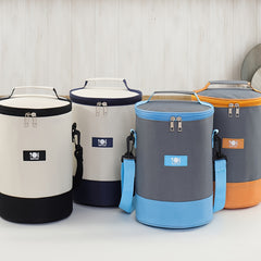 6L Insulated Lunch Bag Durable Oxford Cloth Leak Proof Cooler Tote