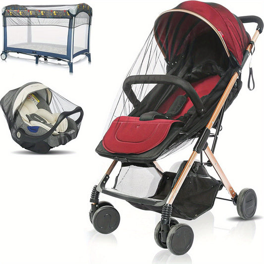 Breathable Mosquito Net for Strollers Bassinets Pack 'n Plays Car Seats