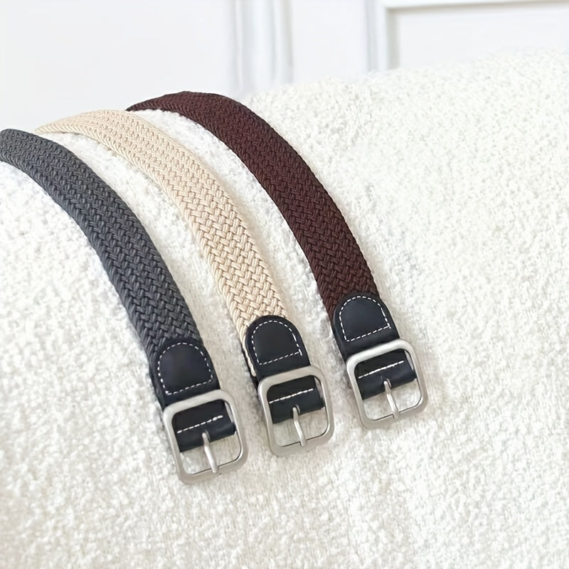 Set of 5 Elastic Belts - Coffee
