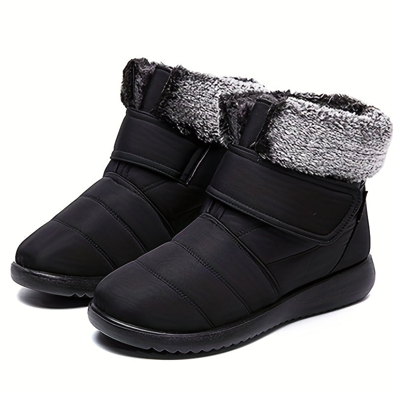 Women's Snow Boots Faux Fur Lining Thermal Waterproof Ankle Boots