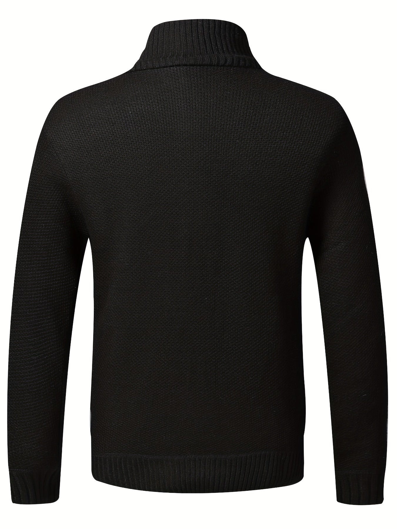 Men's Thermal Zip Up Jacket Stand up Collar Cardigan