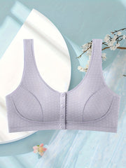  Ditsy Print Front Closure T-shirt Bra