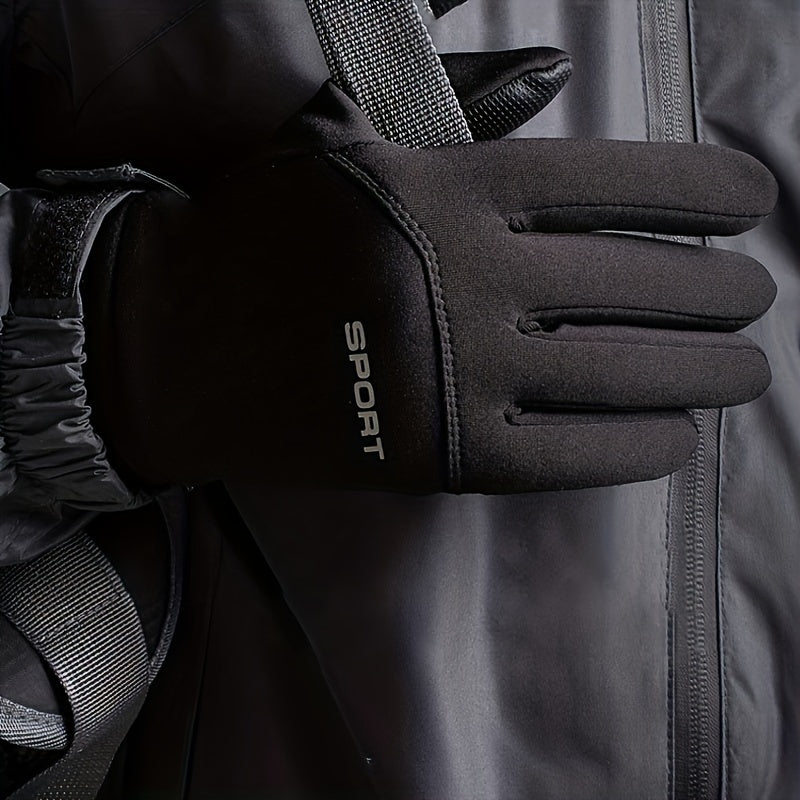 Winter Warm Thickened Gloves Windproof Waterproof Anti slip Touch Screen