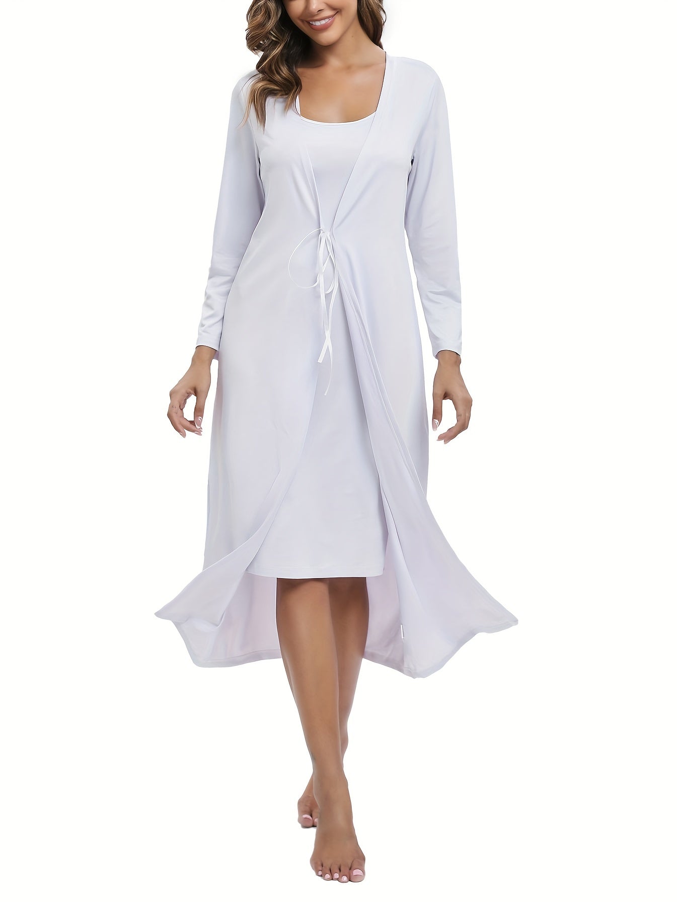 Cozy Lounge Set Robe & Slip Dress