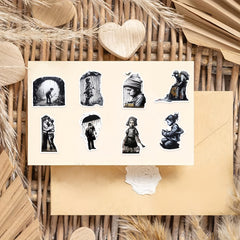 50pcs Abstract Art Style Graffiti Stickers for Laptop Water Cup Decoration