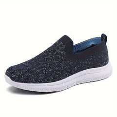 Women's Lightweight Slip-on Sports Sneakers, Breathable Walking Shoes