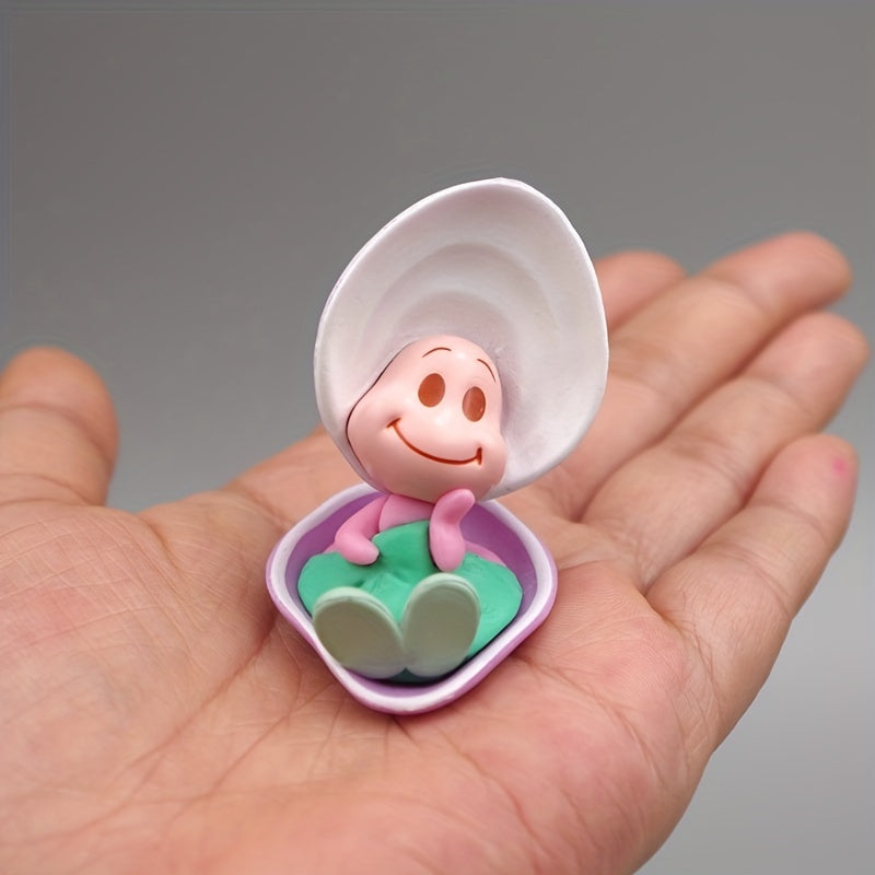 3pcs Oyster Collection Dolls Shell Dolls Cake Decorations