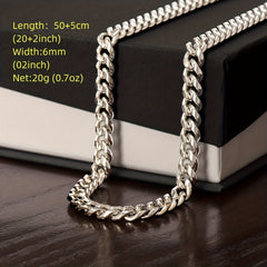 Father's Cuban Necklace From Daughter Wife High Quality Gift