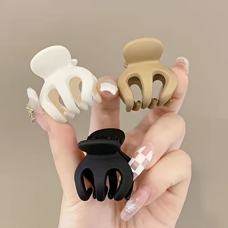 Pumpkin Shape Hair Clip Hair Claw Ponytail Shark Claw Mini Style